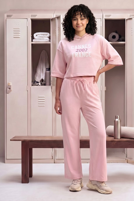 Zivame Athleisure Hooded Sweatshirt - Pink A Boo Buy Zivame Athleisure Hooded Sweatshirt - Pink A Boo